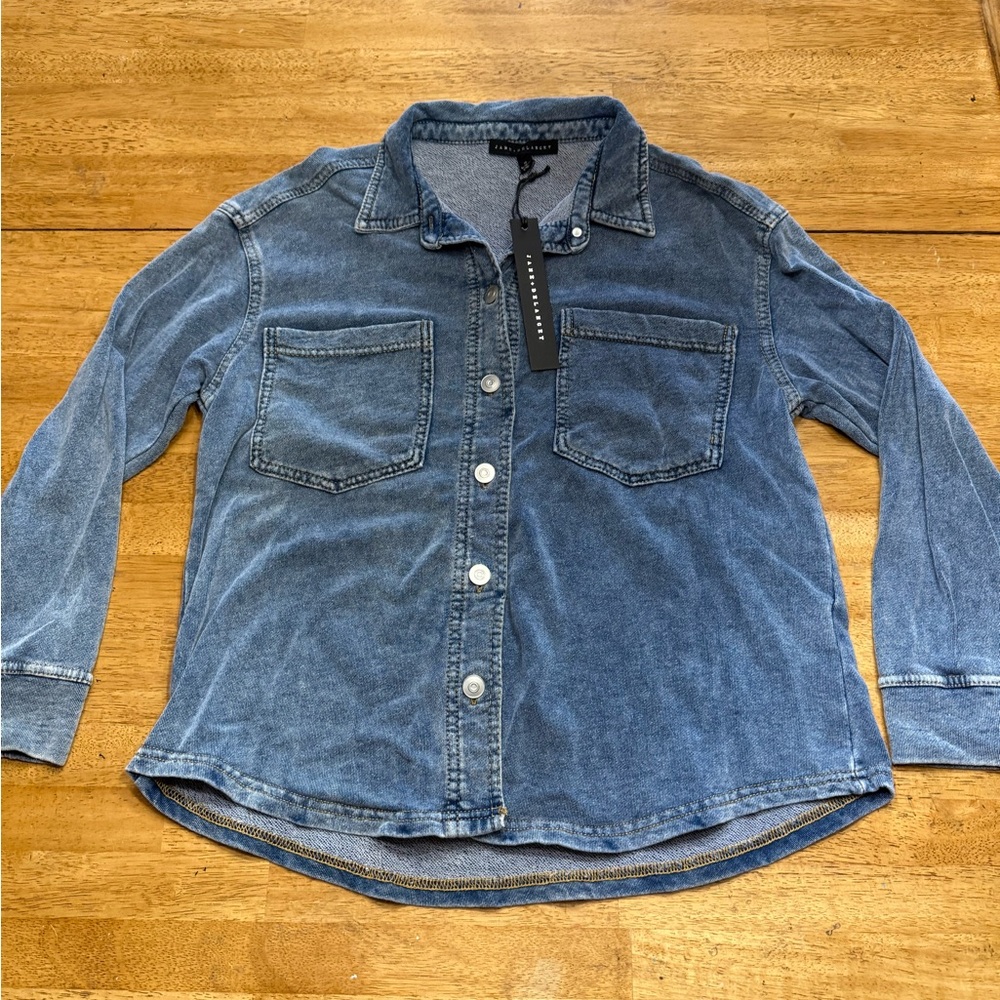 Jane and Delancey Blue Button Down Shirt